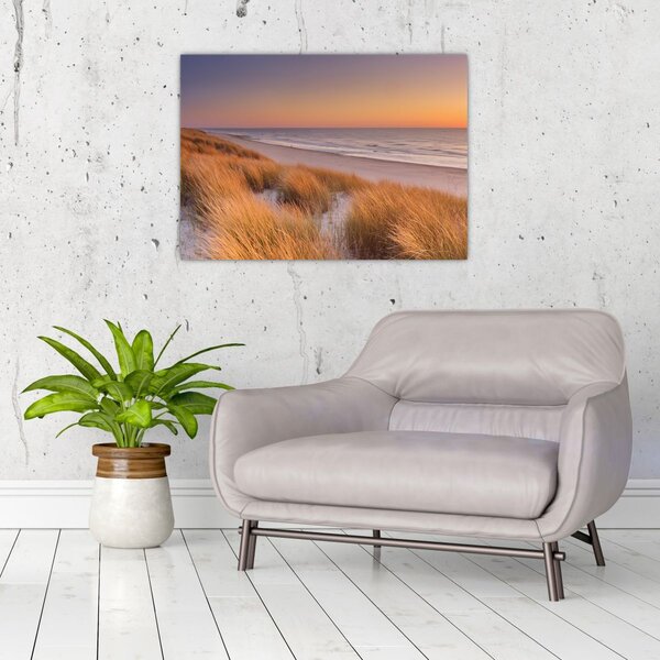 Kép - Strand naplementében (70x50 cm)