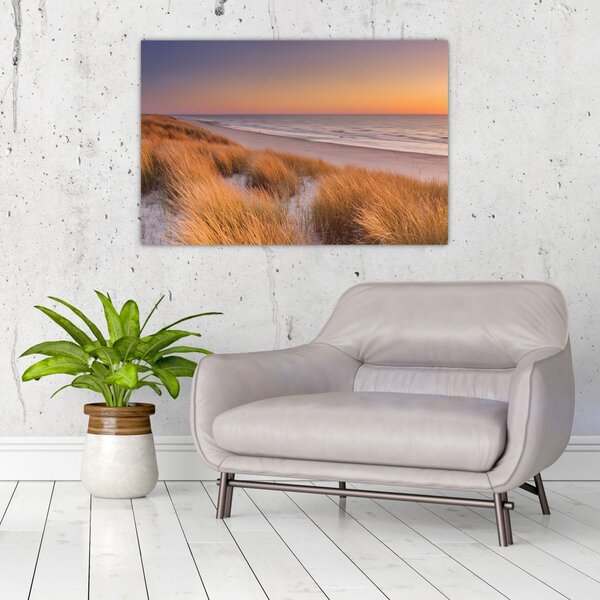 Kép - Strand naplementében (90x60 cm)