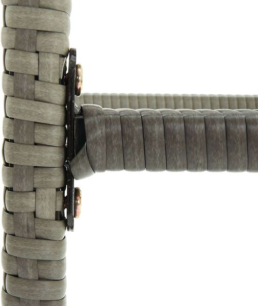 VidaXL Polyrattan Bárszék - 4 db - Szürke