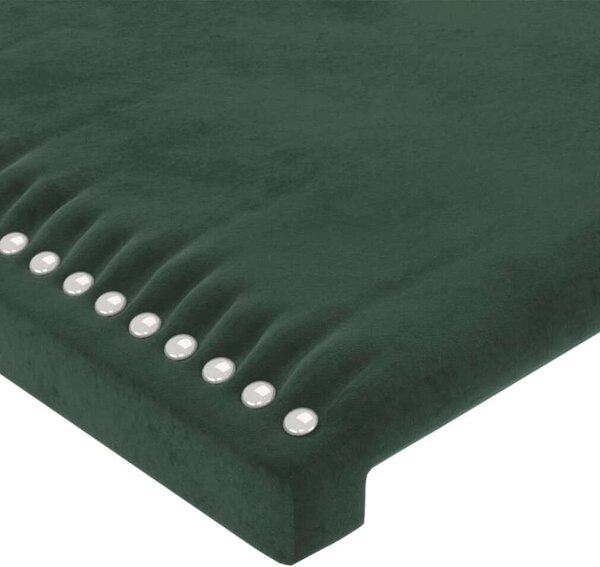 VidaXL Ágyfejtámla - Bársony - Sötétzöld - 200cm
