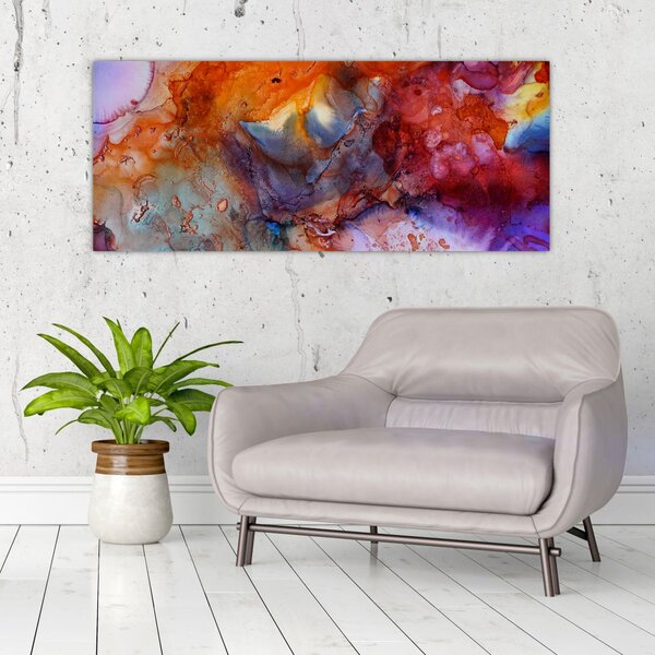 Kép - Absztrakt tinta művészet (120x50 cm)