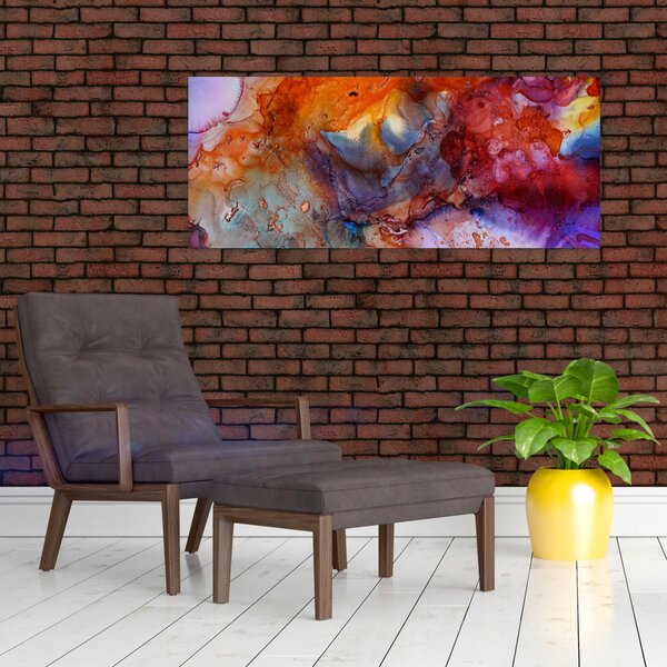 Kép - Absztrakt tinta művészet (120x50 cm)