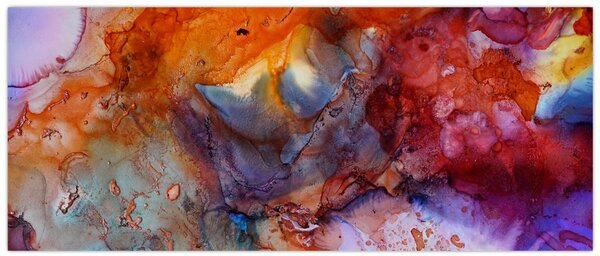 Kép - Absztrakt tinta művészet (120x50 cm)