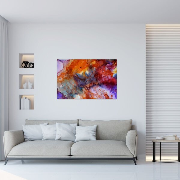 Kép - Absztrakt tinta művészet (90x60 cm)