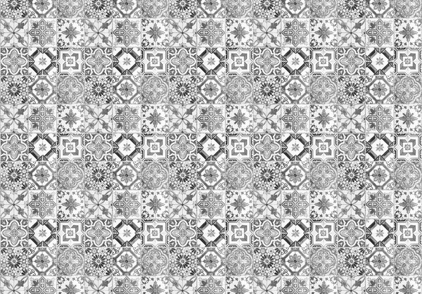 Fotótapéta - Fekete-fehér csempe (152,5x104 cm)
