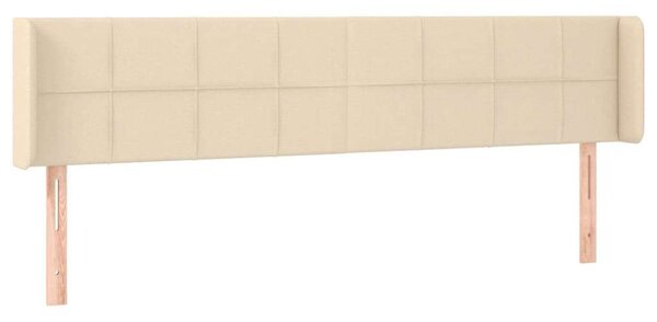 VidaXL krémszínű szövet LED-es fejtámla 203 x 16 x 78/88 cm