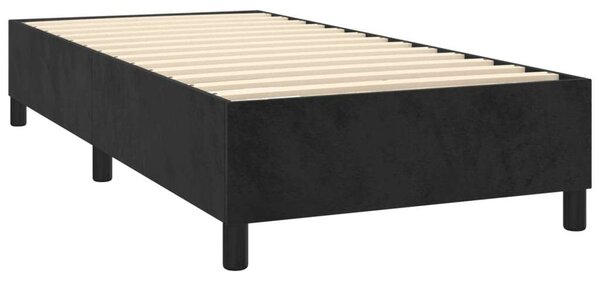 VidaXL - Fekete Bársony Ágy - 100x200 cm