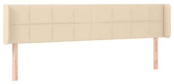 VidaXL krémszínű szövet LED-es fejtámla 203 x 16 x 78/88 cm
