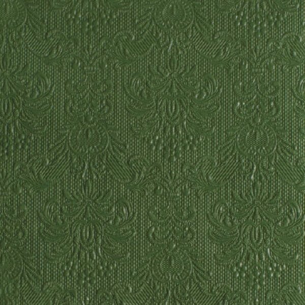 Elegance dark green papírszalvéta 33x33cm, 15db-os