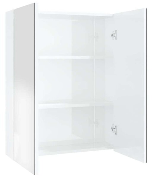 VidaXL Fürdőszobaszekrény - Tükör - 60x15x75 cm
