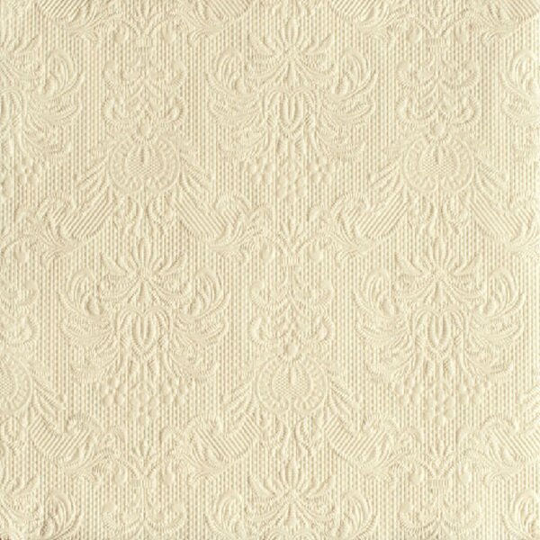 Elegance cream papírszalvéta 40x40cm, 15db-os