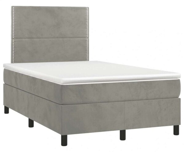 VidaXL Bársony Ágy Matraccal - 120x200 cm