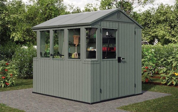 Kerti ház Keter Potting Shed 2 az 1-ben zöld, padlóval