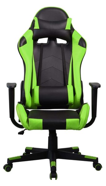 Iris GCH201BE Gamer szék #fekete-zöld
