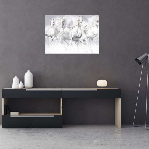 Kép - Versenylovak illusztrációja (70x50 cm)