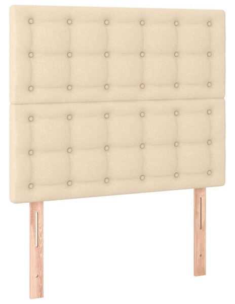 VidaXL Krémszínű Ágy Matraccal - 120x200 cm