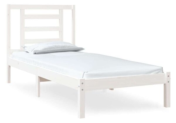 VidaXL Fehér Fenyőfa Ágykeret - 75x190 cm