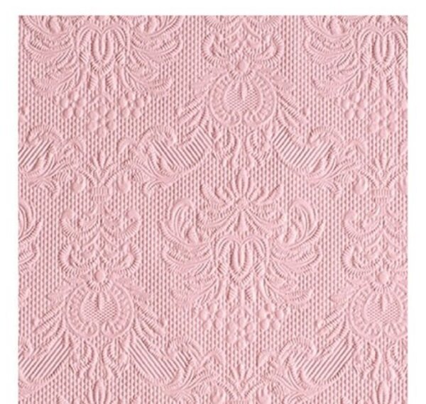 Elegance pastel rose papírszalvéta 25x25cm, 15db-os