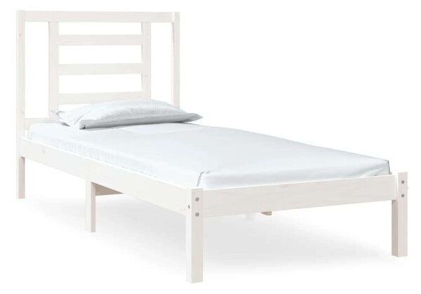 VidaXL Fehér Fenyőfa Ágykeret - 75x190 cm