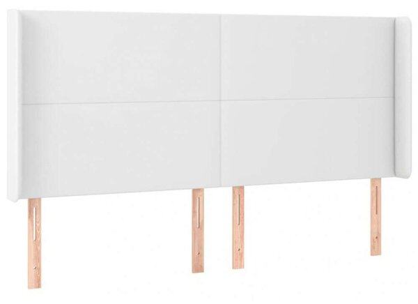 VidaXL Ágyfejtámla - Fehér Műbőr - 203cm