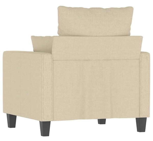 Krémszínű szövet kanapéfotel 60 cm