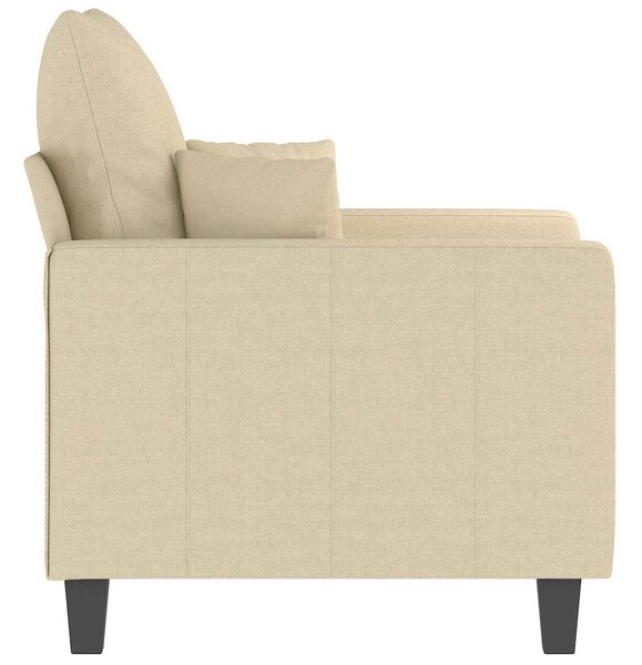 Krémszínű szövet kanapéfotel 60 cm
