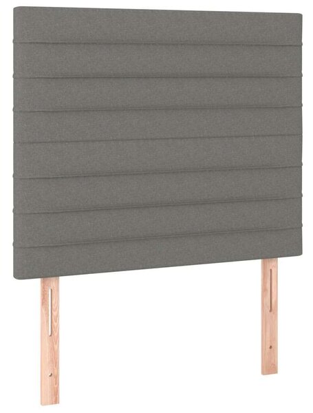VidaXL Ágy - Sötétszürke Szövet - 100x200 cm