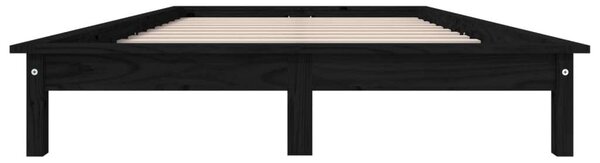 Fenyőfa Ágykeret - Fekete - Super King (180x200 cm)