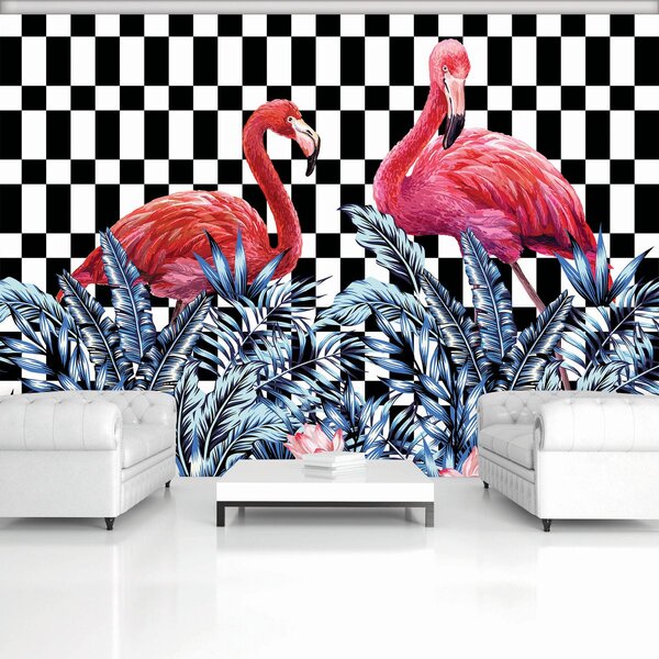 Fotótapéta - Flamingók (254x184 cm)