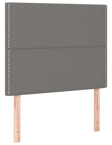 VidaXL Ágy - Sötétszürke Szövet - 90x200 cm