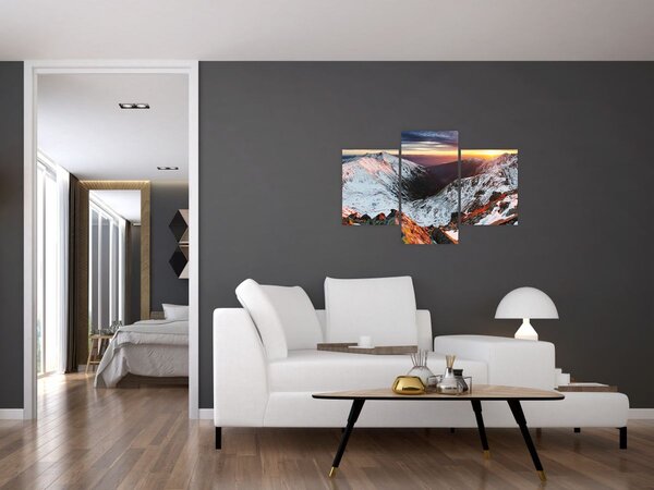 Kép - Téli hegyi panoráma (90x60 cm)