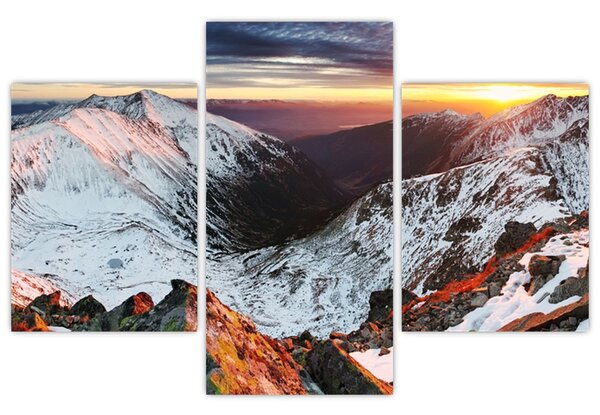 Kép - Téli hegyi panoráma (90x60 cm)