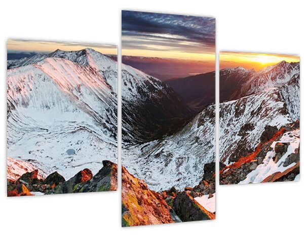Kép - Téli hegyi panoráma (90x60 cm)