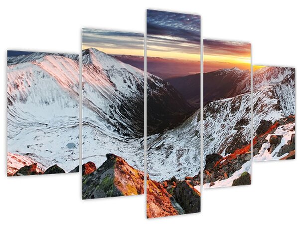 Kép - Téli hegyi panoráma (150x105 cm)
