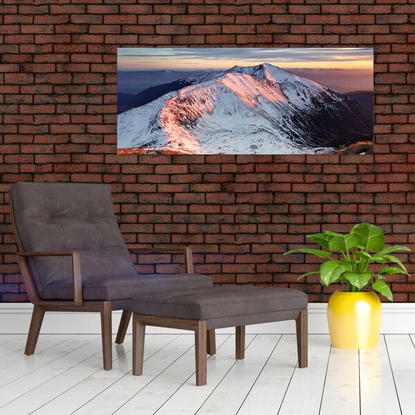 Kép - Téli hegyi panoráma II. (120x50 cm)