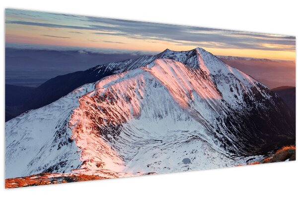 Kép - Téli hegyi panoráma II. (120x50 cm)