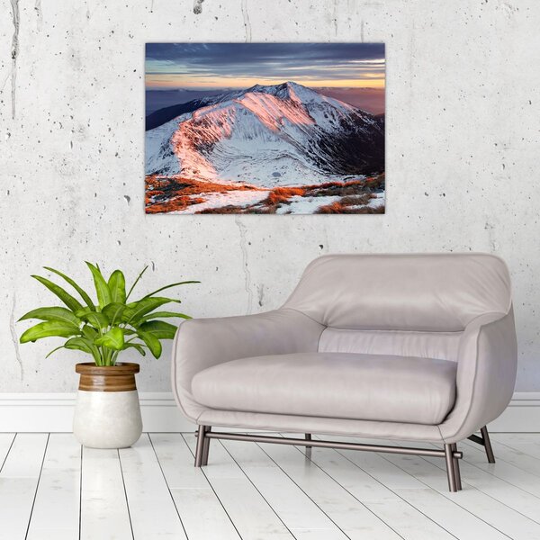 Kép - Téli hegyi panoráma II. (70x50 cm)