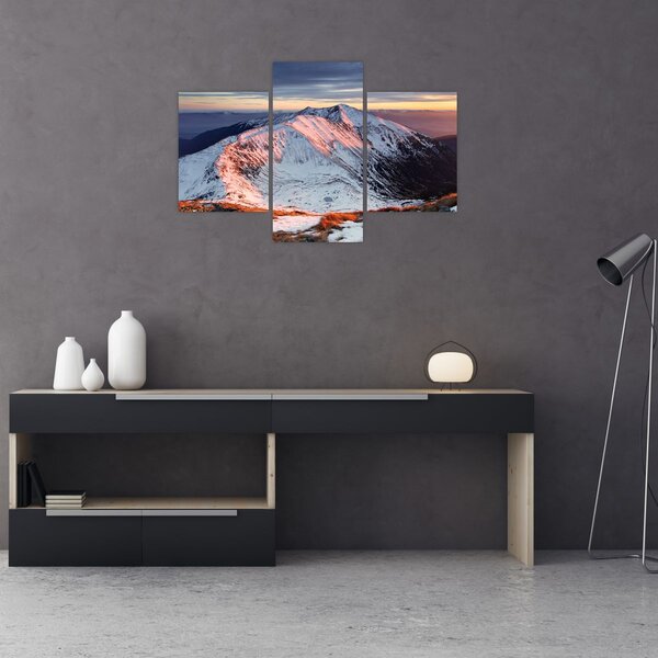 Kép - Téli hegyi panoráma II. (90x60 cm)