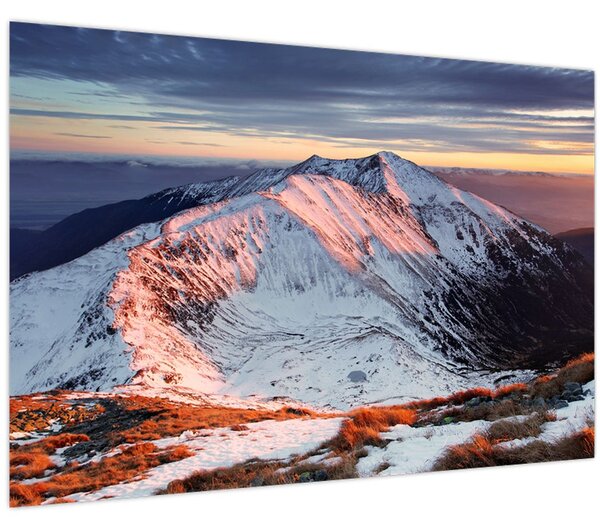 Kép - Téli hegyi panoráma II. (90x60 cm)