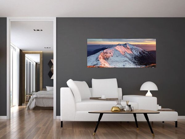 Kép - Téli hegyi panoráma II. (120x50 cm)