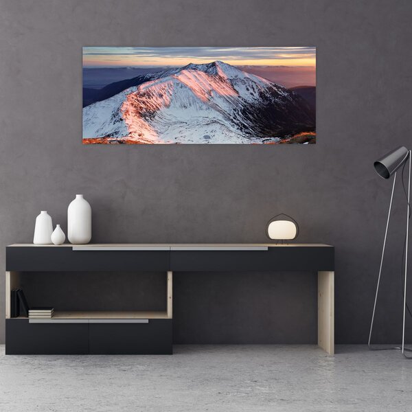 Kép - Téli hegyi panoráma II. (120x50 cm)