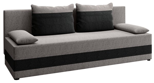 Szétnyitható kanapé, szürke/sötétszürke, PREMIUM