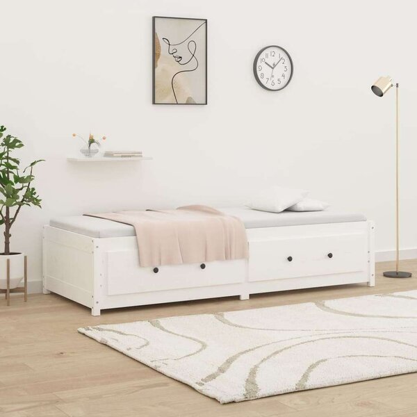 VidaXL fehér tömör fenyőfa kanapéágy 80 x 200 cm