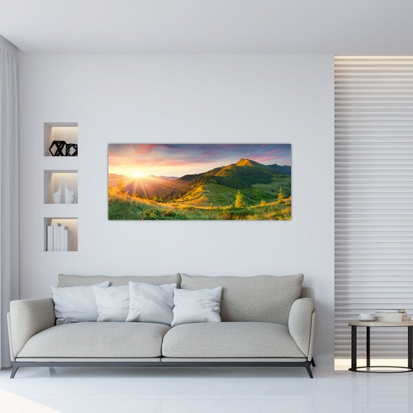 Kép - Nyári táj (120x50 cm)