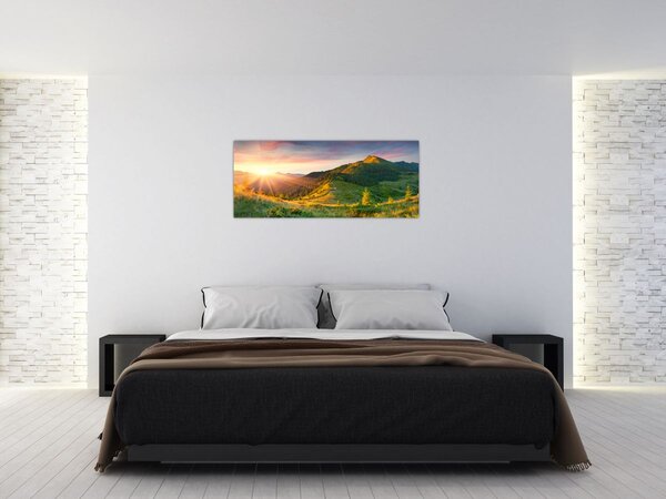Kép - Nyári táj (120x50 cm)