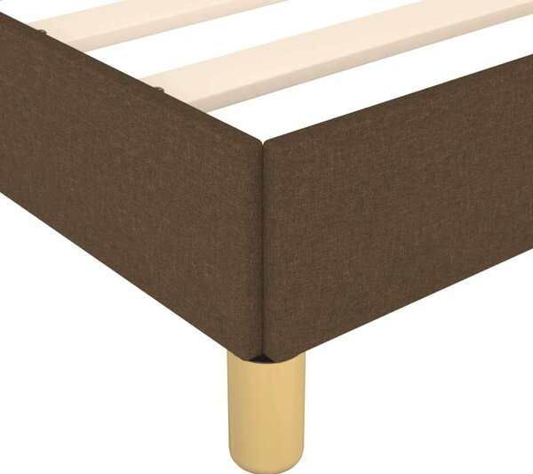 VidaXL sötétbarna szövet ágykeret matrac nélkül 80x200 cm
