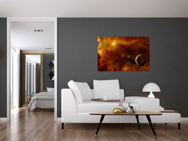 Kép - Bolygók köddel (90x60 cm)