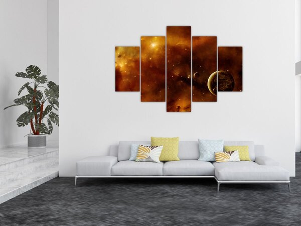 Kép - Bolygók köddel (150x105 cm)