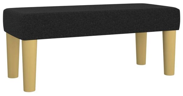 VidaXL Fekete Ágy Matraccal - 100x200 cm