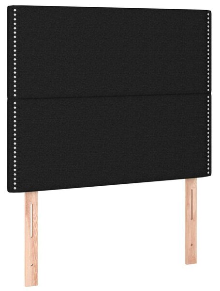 VidaXL Fekete Ágy Matraccal - 100x200 cm
